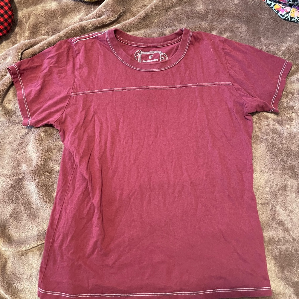 Big bud press athletic varsity tee Maroon